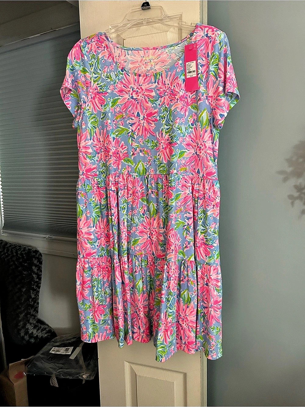Lilly Pulitzer Sloane Dress Floral Dress in Blue & Pink Size Small NWT